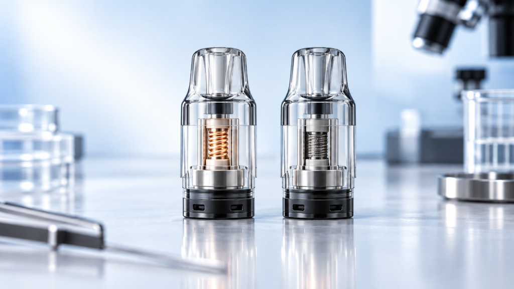Pod-Systeme mit unterschiedlichen Coils: Vergleich von Heizspirale und Mesh-Coil beim Dampfen